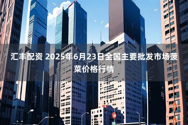 汇丰配资 2025年6月23日全国主要批发市场菠菜价格行情