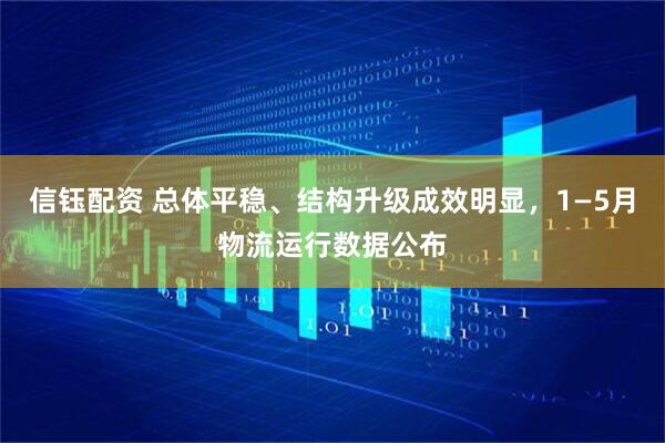 信钰配资 总体平稳、结构升级成效明显，1—5月物流运行数据公布
