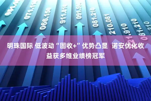 明珠国际 低波动“固收+”优势凸显  诺安优化收益获多维业绩榜冠军